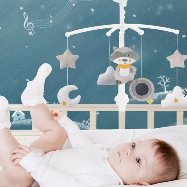 Konig Kids - Móvil para cuna con música, no requiere baterías